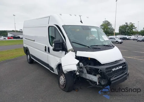 2024 Ram Promaster 2500 Tradesman High Roof 159 Wb W/Pass Seat from USA, damaged, VIN 3C6LRVDGXRE106300